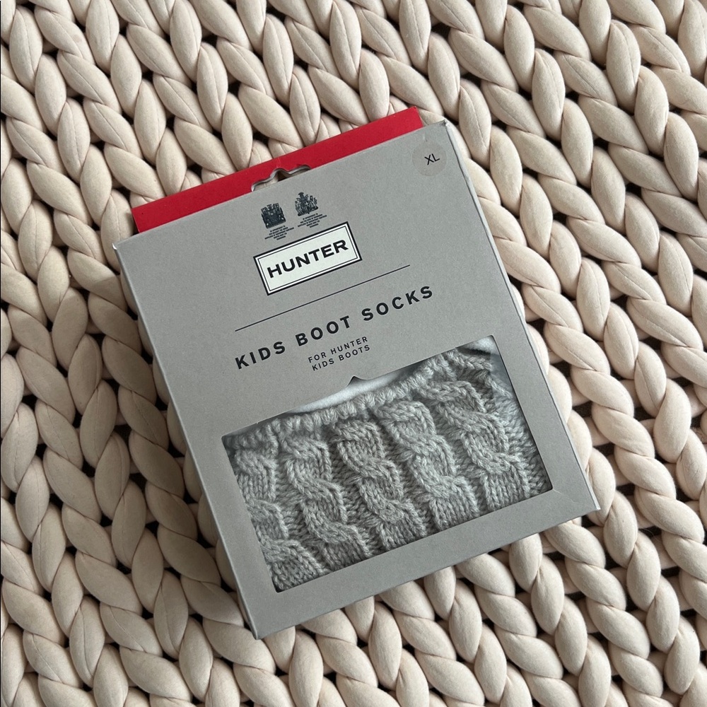 Hunter Kids Boot Socks - Light Gray